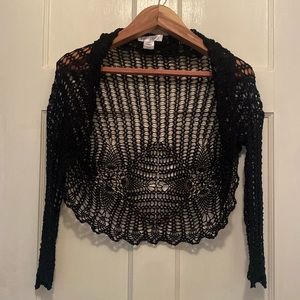 White House Black Market crochet cardigan